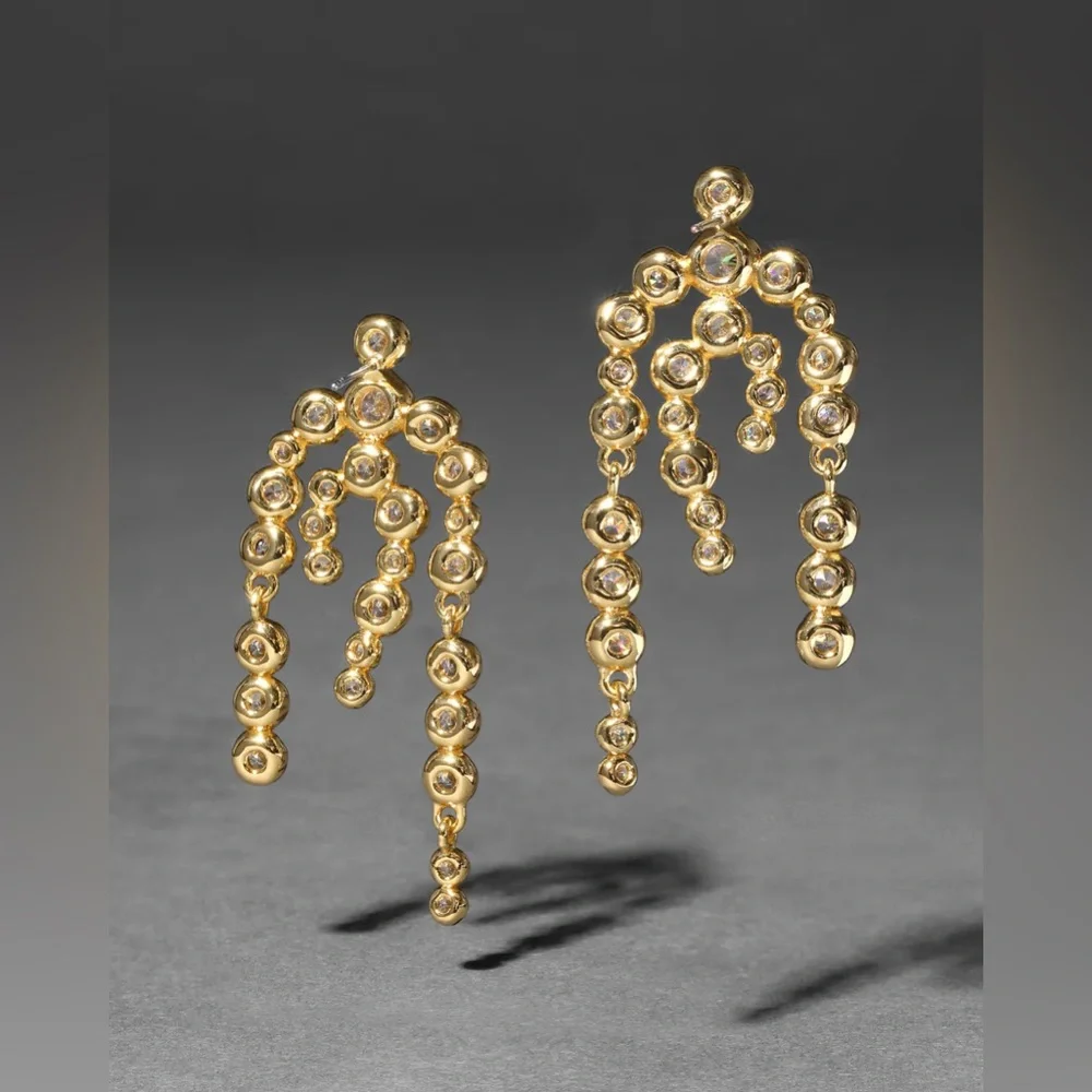 ALEXIS BITTAR • Asterales Gold Chandelier Earring
